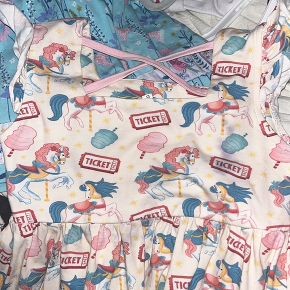 Bella & Omi Clothing Carnival matching tunic set Girls size 6 THE BEST!! - Picture 4 of 5